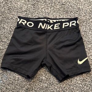 Nike Kids Black Pro Athletic Shorts